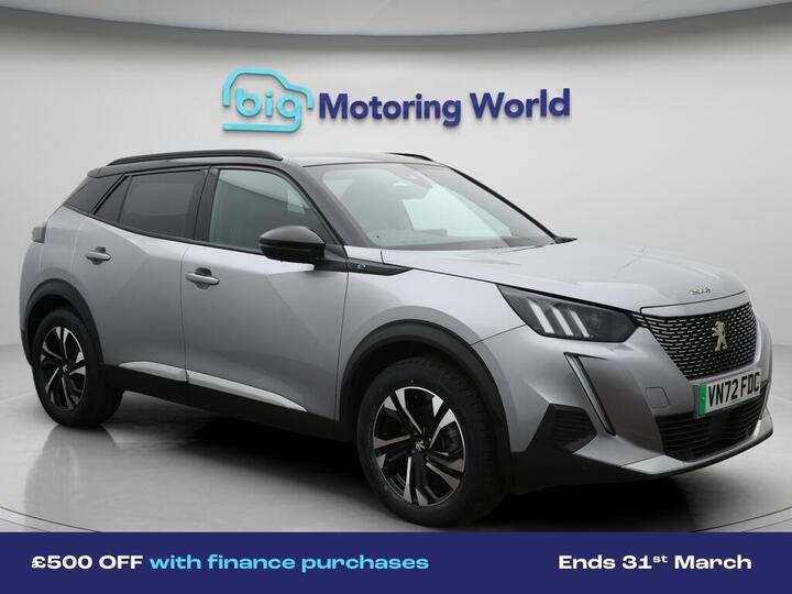 Peugeot E-2008 50kWh GT Auto 5dr (7kW Charger)
