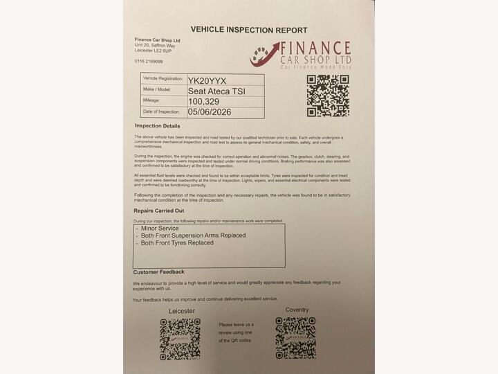 SEAT Ateca 1.0 TSI Ecomotive SE Euro 6 (s/s) 5dr
