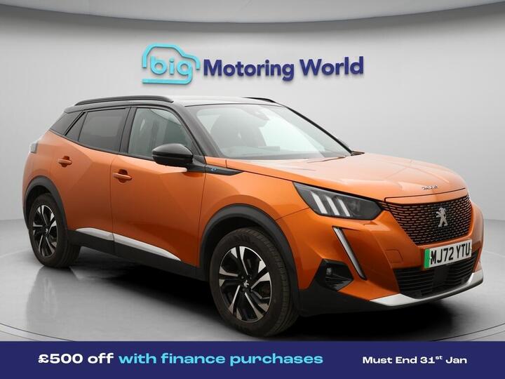 Peugeot E-2008 50kWh GT Auto 5dr (7kW Charger)