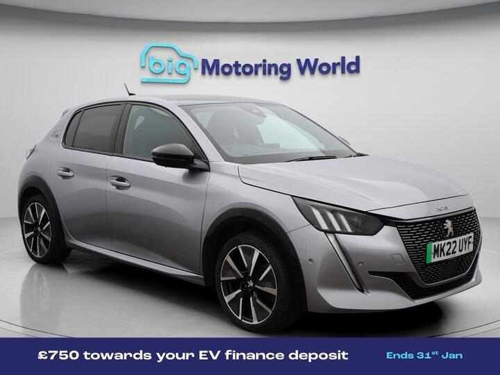 Peugeot E-208 50kWh GT Auto 5dr (7kW Charger)