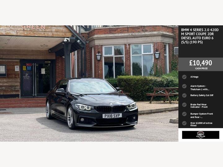 BMW 4 SERIES 2.0 420d M Sport Auto Euro 6 (s/s) 2dr