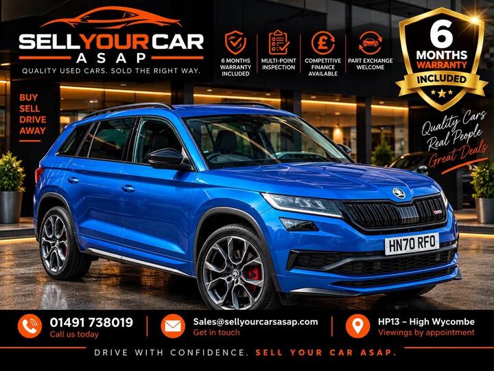 Skoda Kodiaq 2.0 BiTDI VRS DSG 4WD Euro 6 (s/s) 5dr (7 Seat)