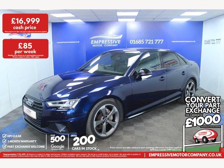 Audi A4 2.0 TDI 40 Black Edition S Tronic Quattro Euro 6 (s/s) 4dr