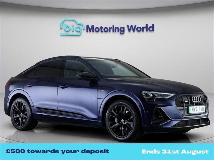 Audi E-tron 50 Black Edition Sportback Auto Quattro 5dr 71.2kWh (11kW Charger)