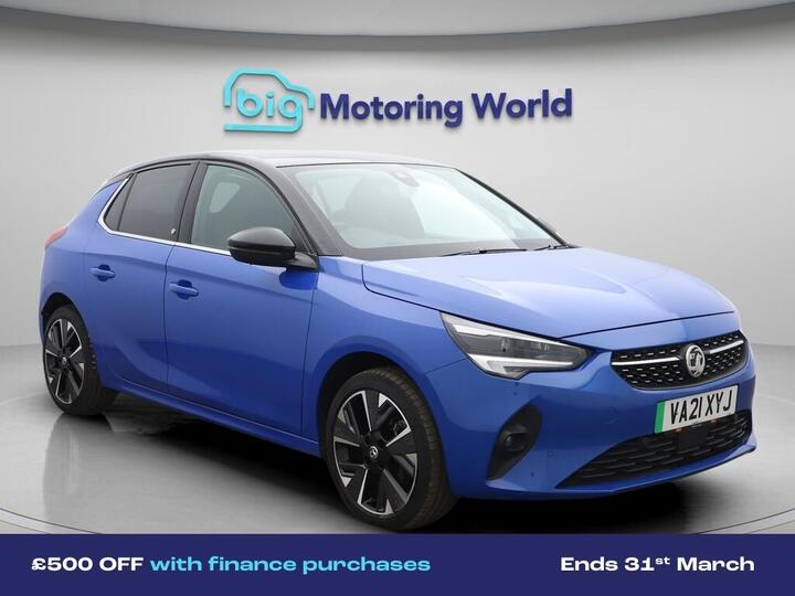 Vauxhall Corsa Electric 50kWh Elite Nav Premium Auto 5dr (7.4Kw Charger)