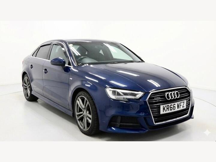 Audi A3 2.0 TDI S Line S Tronic Auto 6Spd Quattro Euro 6 (s/s) 4dr