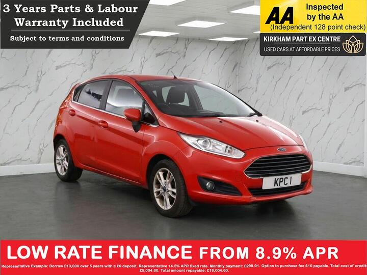 Ford FIESTA 1.0T EcoBoost Zetec Euro 6 (s/s) 5dr