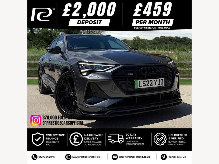 Audi E-TRON 55 Black Edition Auto Quattro 5dr 95kWh (11kW Charger)