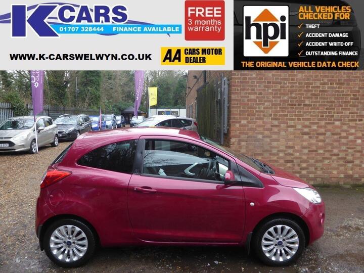 Ford Ka 1.2 Zetec Euro 5 (s/s) 3dr