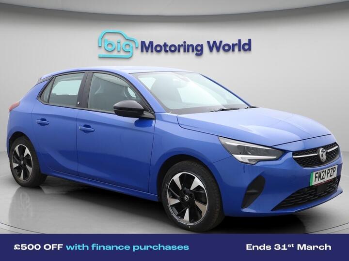 Vauxhall Corsa Electric 50kWh SE Nav Premium Auto 5dr (7.4Kw Charger)