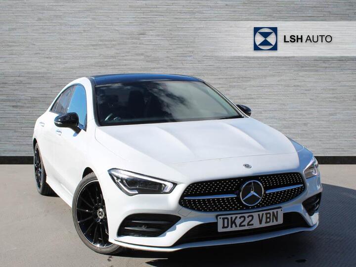 Mercedes-Benz CLA Class 1.3 CLA180 AMG Line Night Edition (Premium Plus) Coupe 7G-DCT Euro 6 (s/s) 4dr Mercedes-Benz CLA Class 1.3 CLA180 AMG Line Night Edition (Premium Plus) Coupe 7G-DCT Euro 6 (s/s) 4dr