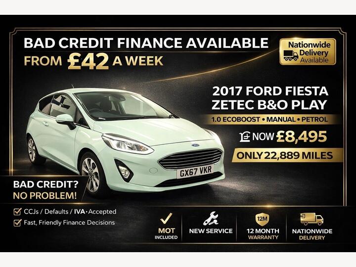 Ford Fiesta 1.0T EcoBoost Zetec B&O Play Series Euro 6 (s/s) 3dr