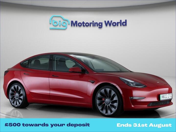 Tesla Model 3 (Dual Motor) Performance Auto 4WDE 4dr (Performance Upgrade)