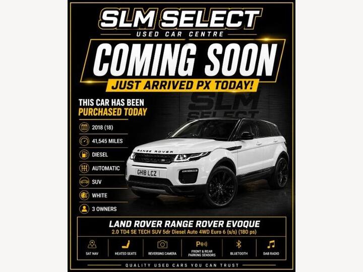 Land Rover Range Rover Evoque 2.0 TD4 SE Tech Auto 4WD Euro 6 (s/s) 5dr