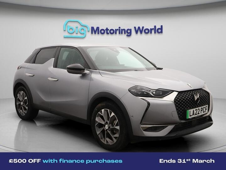 DS AUTOMOBILES DS 3 CROSSBACK E-TENSE 50kWh Rivoli Crossback Auto 5dr DS AUTOMOBILES DS 3 CROSSBACK E-TENSE 50kWh Rivoli Crossback Auto 5dr