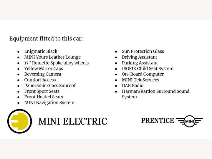 MINI Hatch Cooper SE 32.6kWh Level 3 Auto 3dr