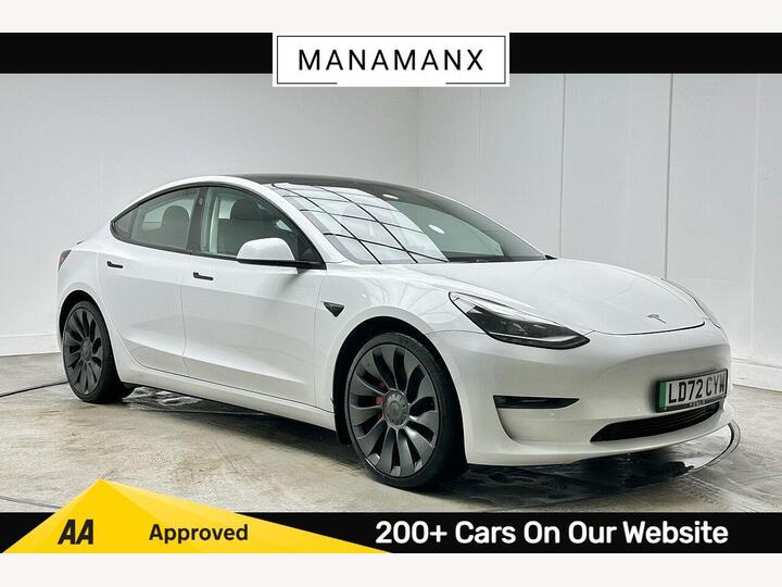 Tesla Model 3 (Dual Motor) Performance Auto 4WDE 4dr (Performance Upgrade)