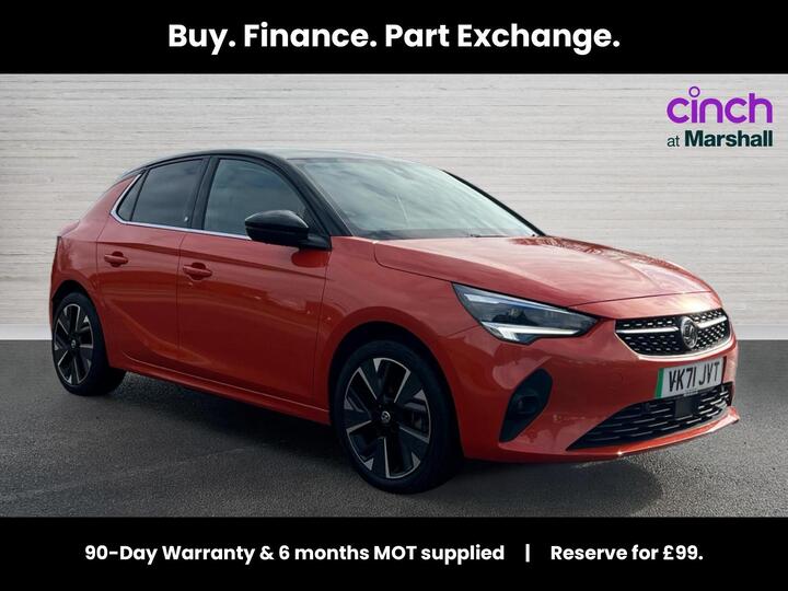 Vauxhall Corsa Electric 50kWh Elite Nav Premium Auto 5dr (7.4Kw Charger)