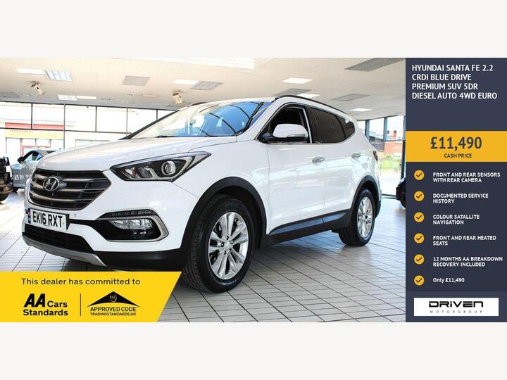Hyundai SANTA FE 2.2 CRDi Blue Drive Premium Auto 4WD Euro 6 (s/s) 5dr (7 Seat) Hyundai SANTA FE 2.2 CRDi Blue Drive Premium Auto 4WD Euro 6 (s/s) 5dr (7 Seat)