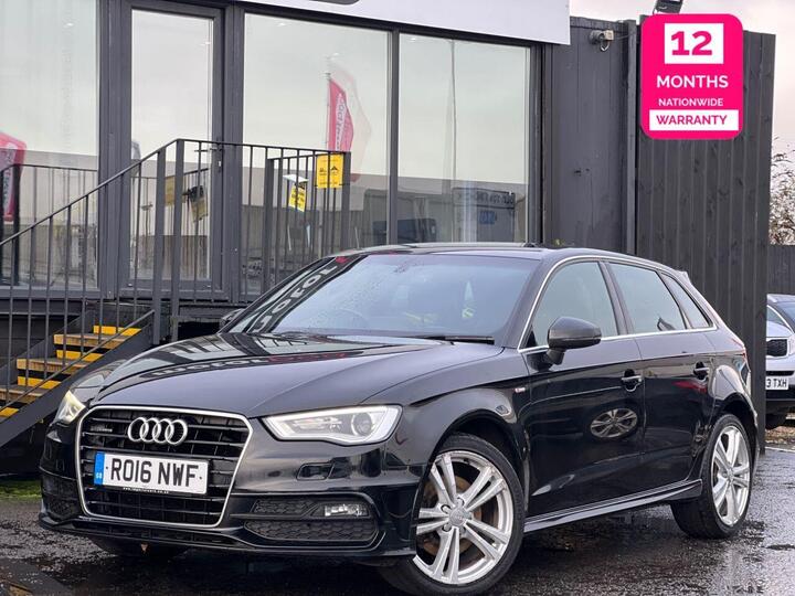 Audi A3 2.0 TDI S Line Sportback S Tronic Quattro Euro 6 (s/s) 5dr (Nav)