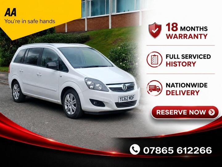 Vauxhall Zafira 1.6 16V Excite Euro 5 5dr