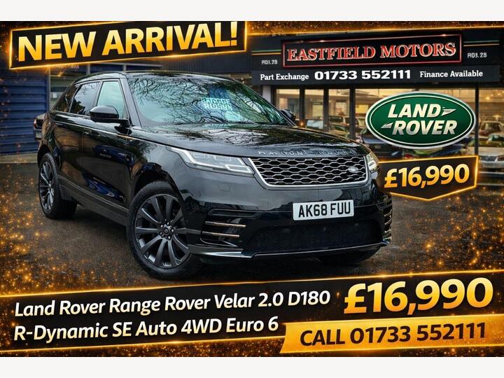 Land Rover Range Rover Velar 2.0 D180 R-Dynamic SE Auto 4WD Euro 6 (s/s) 5dr