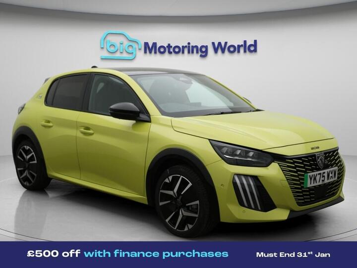Peugeot E-208 51kWh GT Premium Auto 5dr (7.4kW Charger)