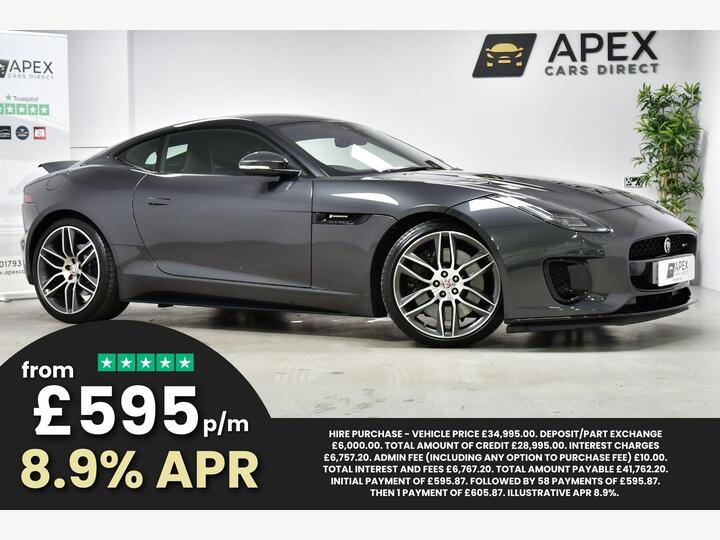 Jaguar F-Type 3.0 V6 R-Dynamic Auto AWD Euro 6 (s/s) 2dr