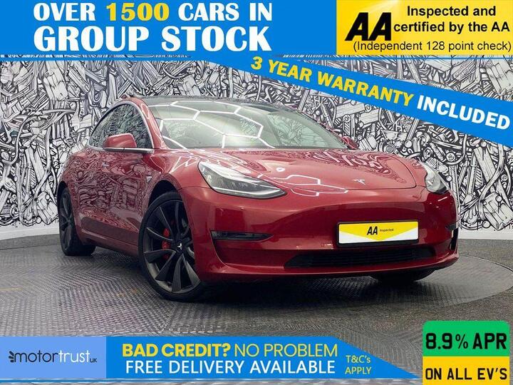 Tesla Model 3 (Dual Motor) Performance Auto 4WDE 4dr (Performance Upgrade)