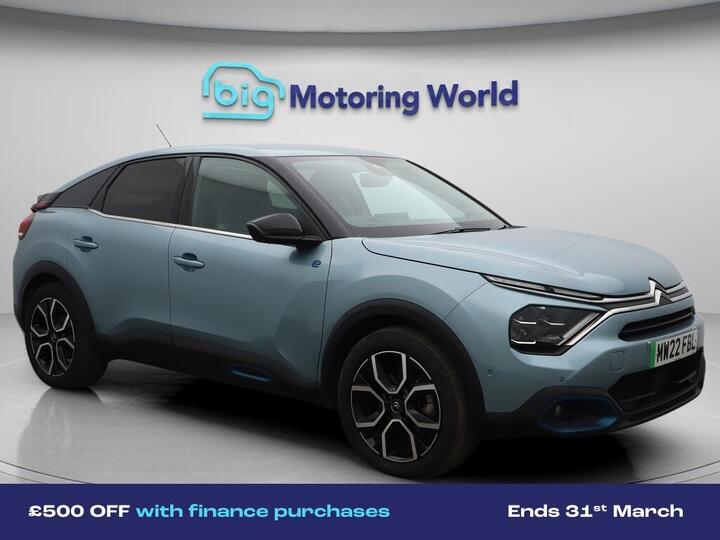 Citroen E-C4 50kWh Shine Plus Auto 5dr (7.4kW Charger)