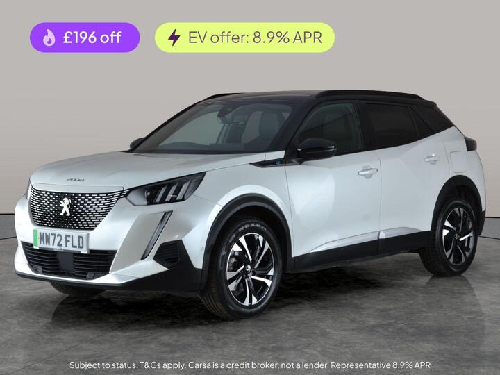 Peugeot E-2008 50kWh GT Auto 5dr (7kW Charger)