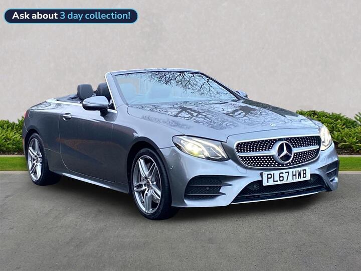 Mercedes-Benz E CLASS 3.0 E350d V6 AMG Line (Premium) Cabriolet G-Tronic+ 4MATIC Euro 6 (s/s) 2dr Mercedes-Benz E CLASS 3.0 E350d V6 AMG Line (Premium) Cabriolet G-Tronic+ 4MATIC Euro 6 (s/s) 2dr