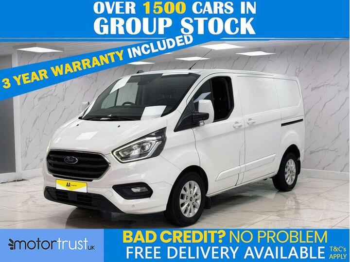 Ford TRANSIT CUSTOM 2.0 280 EcoBlue Limited Panel Van 5dr Diesel Auto L1 H1 Euro 6 (s/s) (130 Ps) SERVICE HISTORY,1 FORMER KEEPER!
