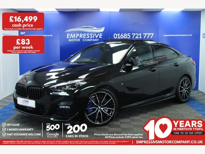 BMW 2 SERIES GRAN COUPE 1.5 218i M Sport DCT Euro 6 (s/s) 4dr