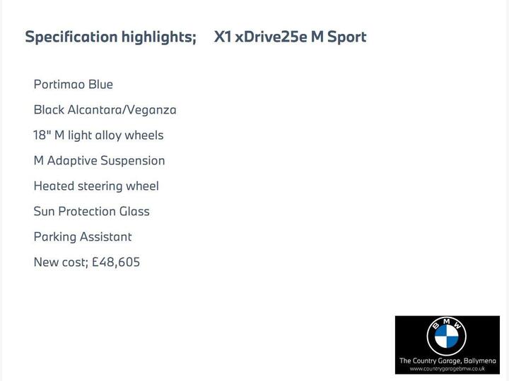 BMW X1 1.5 25e 16.3kWh M Sport DCT XDrive Euro 6 (s/s) 5dr