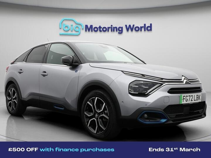 Citroen E-C4 50kWh Shine Plus Auto 5dr (7.4kW Charger)