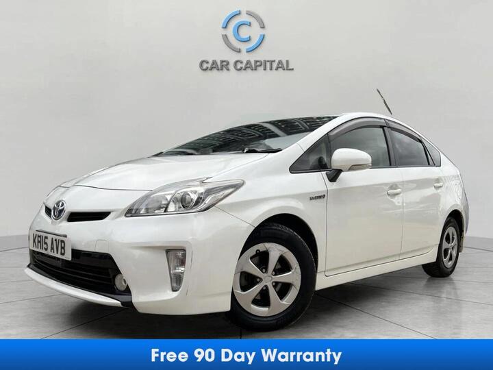 Toyota PRIUS 1.8 VVT-h T4 Hatchback 5dr Petrol Hybrid CVT Euro 6 (s/s) (136 Ps) WARRANTY+ULEZ+EURO 6+LONG MOT
