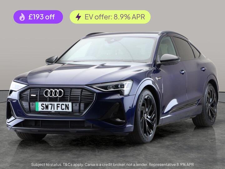 Audi E-tron 55 Black Edition Sportback Auto Quattro 5dr 95kWh (11kW Charger)