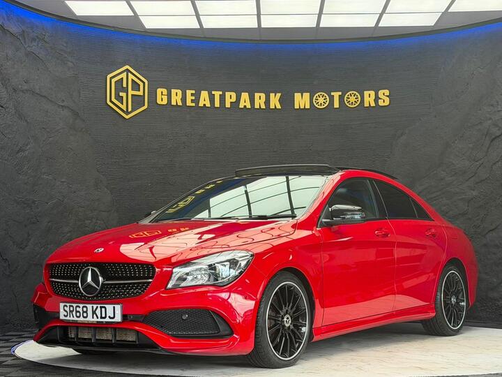Mercedes-Benz CLA 1.6 CLA200 AMG Line Night Edition (Plus) Coupe Euro 6 (s/s) 4dr Mercedes-Benz CLA 1.6 CLA200 AMG Line Night Edition (Plus) Coupe Euro 6 (s/s) 4dr