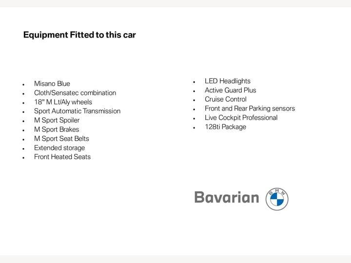 BMW 1 Series 2.0 128ti (LCP) Auto Euro 6 (s/s) 5dr