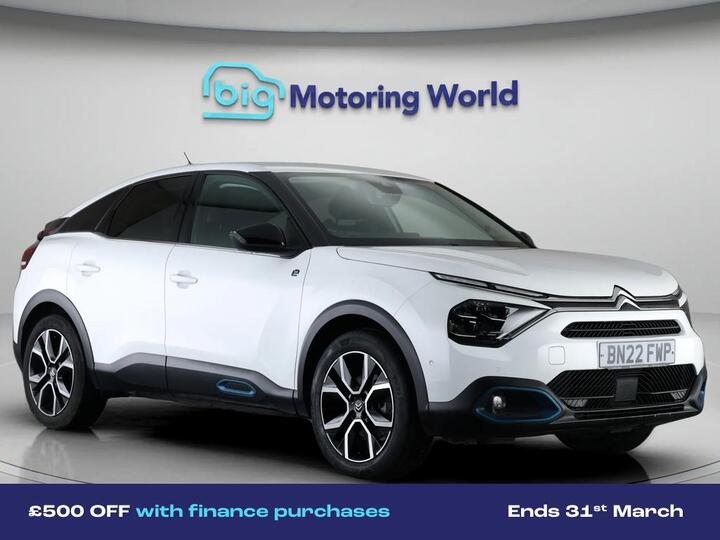 Citroen E-C4 50kWh Shine Plus Auto 5dr (7.4kW Charger)