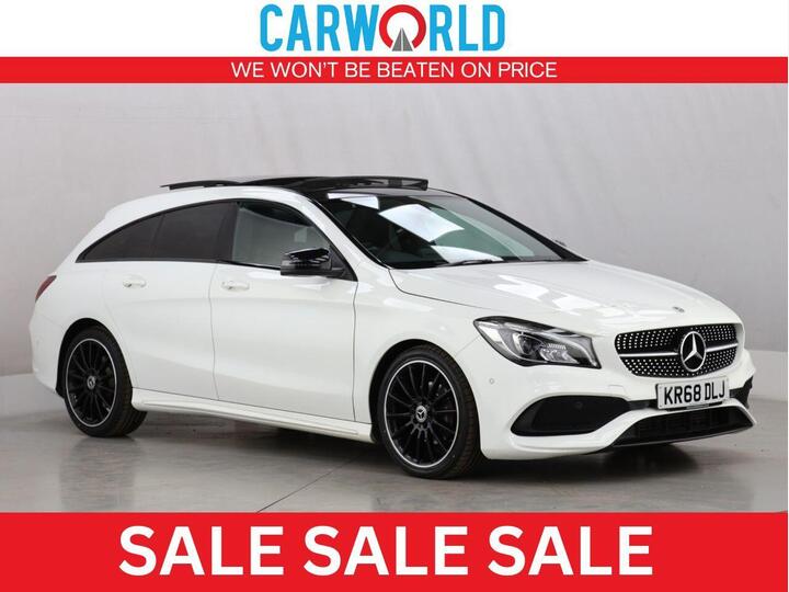 Mercedes-Benz CLA 1.6 CLA200 AMG Line Night Edition (Plus) Shooting Brake 7G-DCT Euro 6 (s/s) 5dr Mercedes-Benz CLA 1.6 CLA200 AMG Line Night Edition (Plus) Shooting Brake 7G-DCT Euro 6 (s/s) 5dr