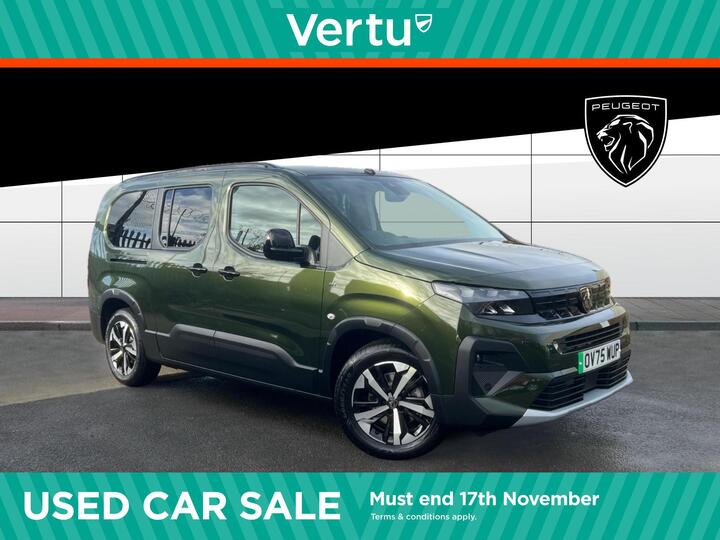 Peugeot Rifter 52kWh GT Long MPV Auto 5dr (7.4kW Charger) Peugeot Rifter 52kWh GT Long MPV Auto 5dr (7.4kW Charger)