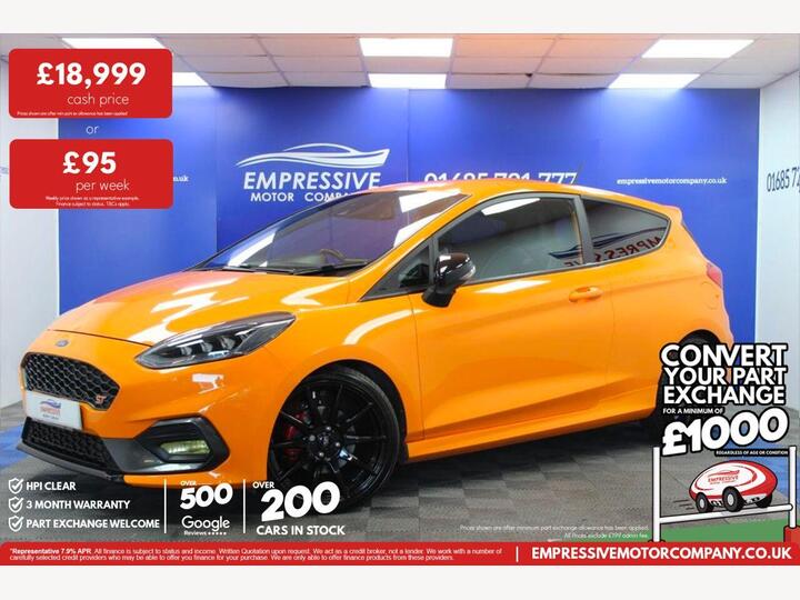 Ford FIESTA 1.5T EcoBoost ST Performance Edition Euro 6 (s/s) 3dr