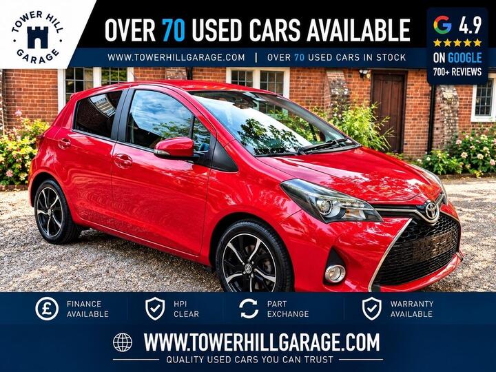 Toyota Yaris 1.33 Dual VVT-i Design Euro 6 5dr (Safety Sense)
