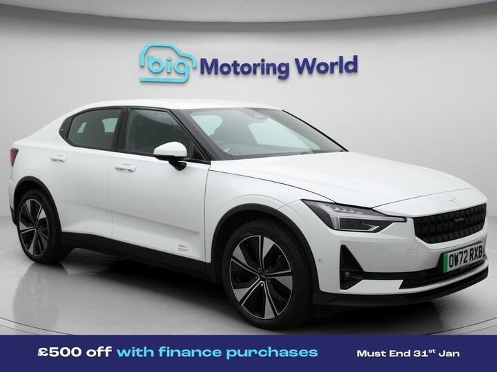 Polestar Polestar 2 Single Motor 78kWh Long Range Fastback Auto FWD 5dr Polestar Polestar 2 Single Motor 78kWh Long Range Fastback Auto FWD 5dr
