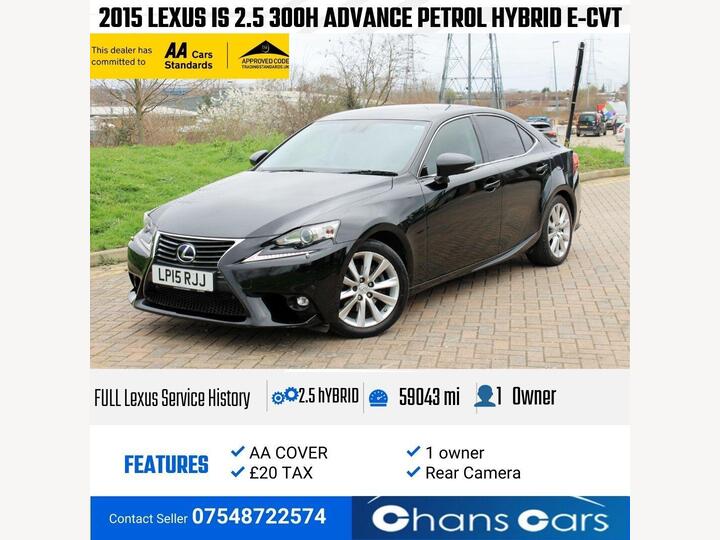 Lexus IS 2.5 300h Advance E-CVT Euro 6 (s/s) 4dr