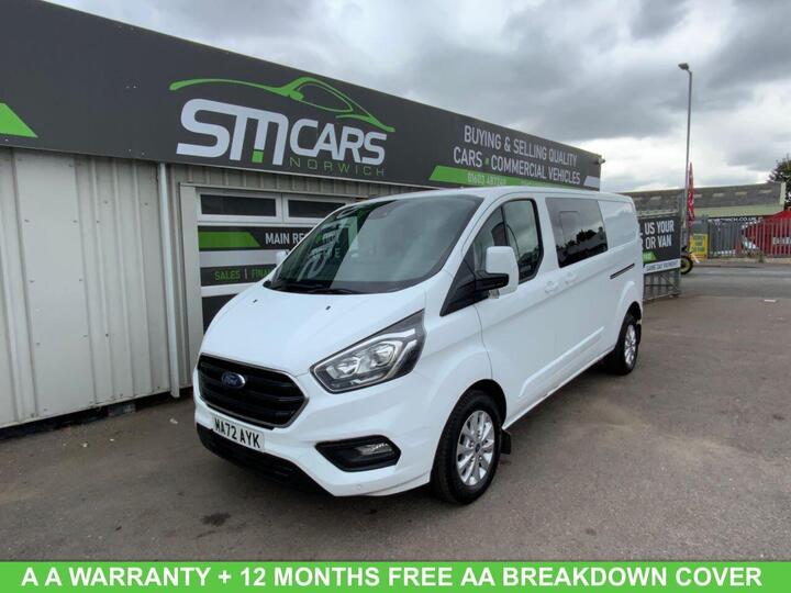 Ford TRANSIT CUSTOM 2.0 300 EcoBlue Limited Crew Van L2 H1 Euro 6 (s/s) 5dr