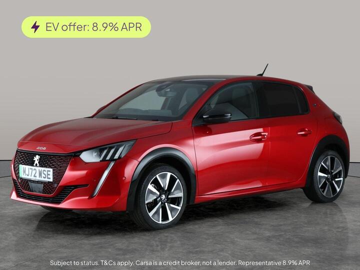 Peugeot E-208 50kWh GT Auto 5dr (7kW Charger)