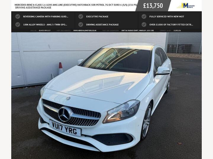 Mercedes-Benz A-CLASS 1.6 A200 AMG Line (Executive) 7G-DCT Euro 6 (s/s) 5dr Mercedes-Benz A-CLASS 1.6 A200 AMG Line (Executive) 7G-DCT Euro 6 (s/s) 5dr